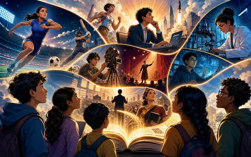 Biography comics leaders and achievers artwork