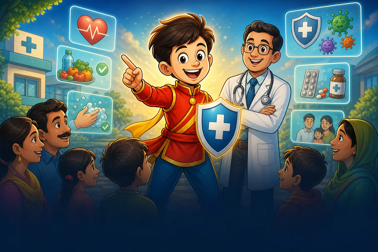 Medical comics health awareness artwork
