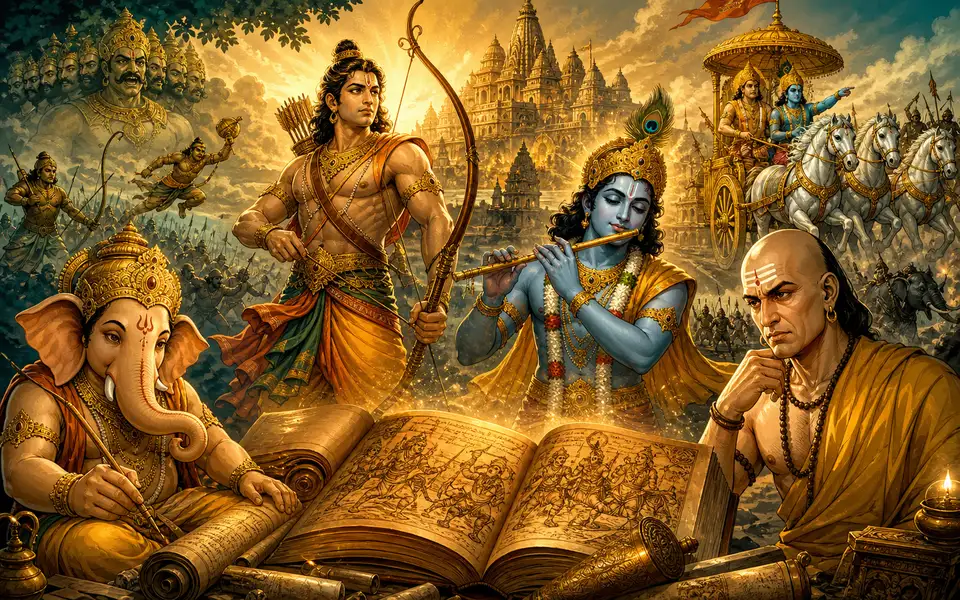 Indic heritage comics artwork